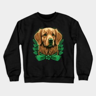 Golden Retriever St. Patrick's Day Crewneck Sweatshirt